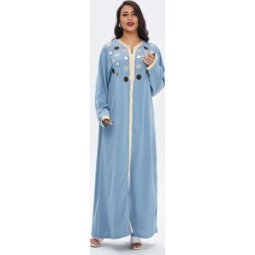 Elegant Muslim Women Dress Islamic Clothing Hooded India Turkey Moroccan Kaftan Abayas Djellaba Modest Party Dresses Vestidos