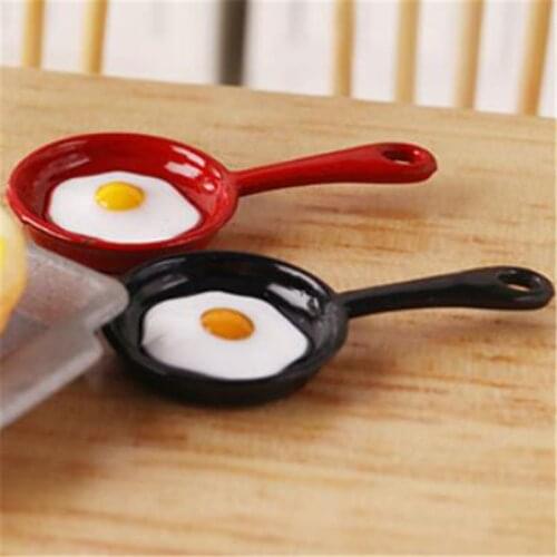 Pot Boiler Frying Pan Copper Pot Lid Doll House Accessories Dollhouse Miniature Kitchen Utensil Cooking Ware Play Kitchen Toy