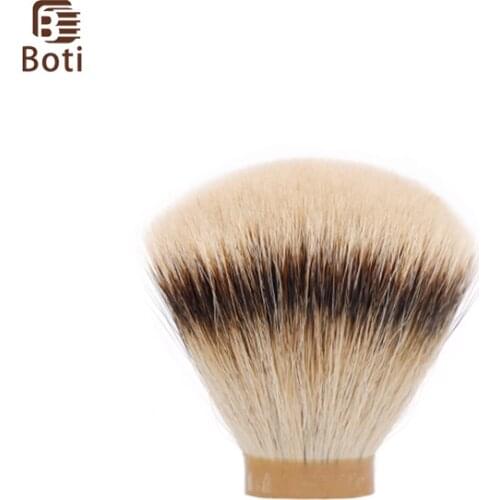 Boti Brush-SHD Leader Silvertip Badger Hair Knot Shaving Brush Knots Gel Tip Fan Type Mens Beard Shaping Tool