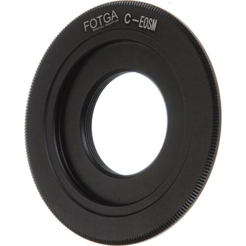 FOTGA Lens Adapter Ring for C Mount Lens to Canon EOS EF M M2 M3 Mirrorless Camera
