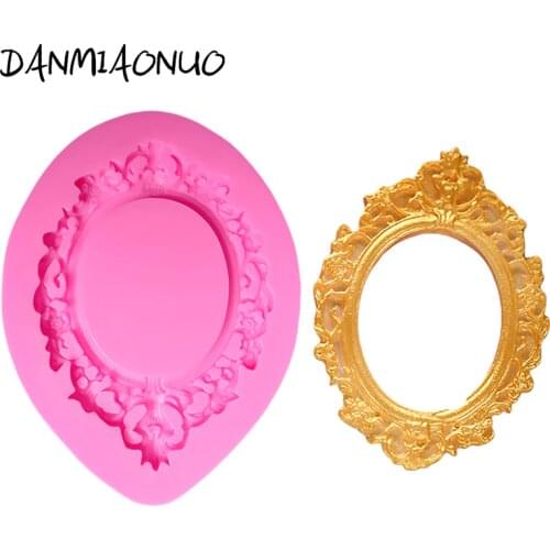 Fashion photo frame Fondant Tools Silicone Mold Fondant Biscuit Cake Silicone Mold Formas De Silicone Wedding Cake Stand A305611