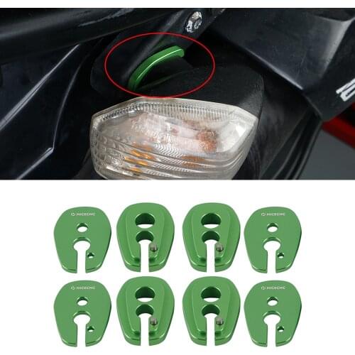 4PCS Turn Signals Indicator Adapter Spacers For Kawasaki KLR650 KLR 650 2008-2018 Blinker Stalk Elimination Kit Adapter Plate