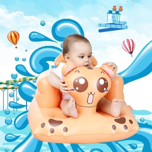 Portable Baby Learning Seat Inflatable Bath Chair PVC Sofa Shower Stool for Playing Eating Bathing Lounging Summer Cool Seat