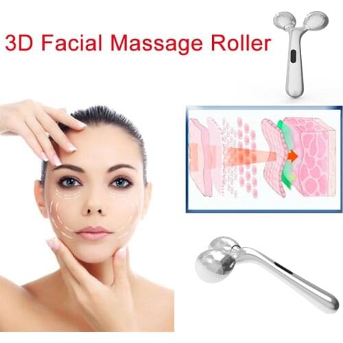 Portable 3D Facial Massage Roller Waterproof Face Lifting Firming Tool Body Slimming Roller Improve Facial Contour Massage