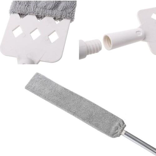 Bedside Dust Brush Flexible Long Handle Mop Household Bed Bottom Clean Fur Hair Sweeping Dusty Microfibre Duster