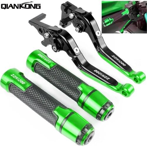 For Kawasaki ZZR1200 ZZR 1200 2002 2003 2004 2005 Motorcycle Brake Handle Adjustable Brake Clutch Levers Handbar End Grips