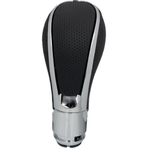 Automatic Transmission Gear Shift Knob Shifter Lever Stick For Opel Vauxhall Insignia Astra J GM Buick Black PU Leathe with hole