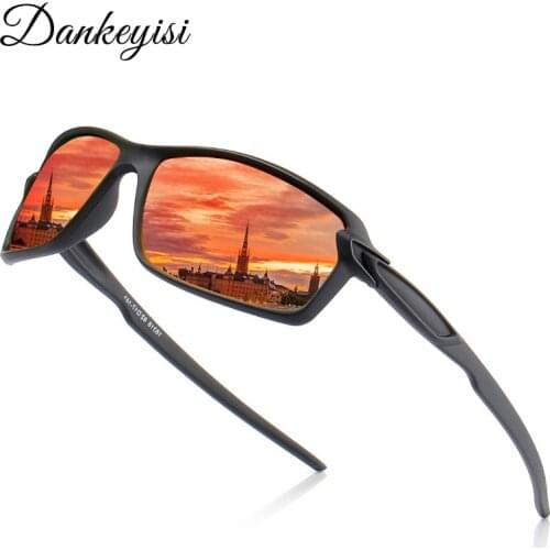 DANKEYISI Polarized Sunglasses Men Women Retro High Quality Square Sunglasses Female Male Fashion Mirror Sunglass De Sol