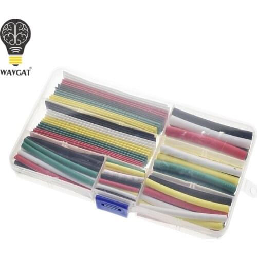 WAVGAT Heat shrinkable tube technicolor 2mm 3mm 4mm 5mm 6mm 8mm 10mm Tubing Sleeving Wrap Wire Cable Kit