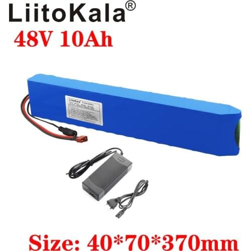 LiitoKala 48V e-bike battery 48v 10ah li ion battery pack bike conversion kit bafang 1000w and 54.6V2A charger