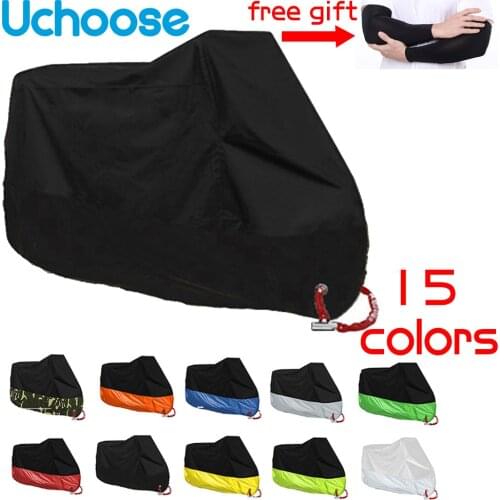 Outdoor Universal Motorcycle Cover Cloth M-4XL Waterproof Dustproof UV Protector All Season Bike Motor Motorbike Tarpaulin Lock