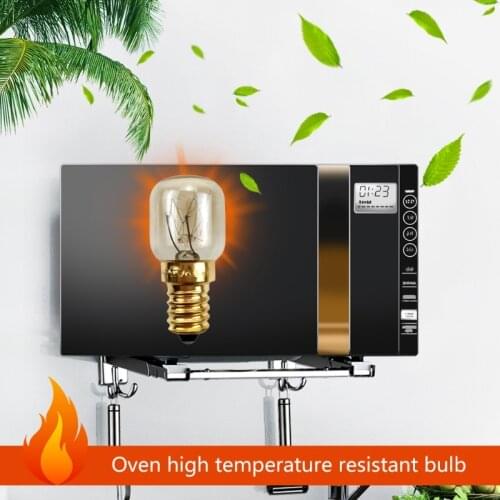 Y98B 220V E14 300 Degree High Temperature Resistant Microwave Oven Bulb Cooker Lamp