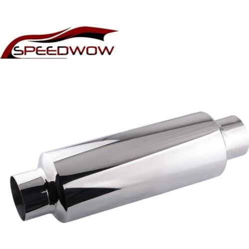 2.25" 2.5" Exhaust Muffler Stainless Steel Exhaust Tip Pipe Tube Auto Resonator Silencer Car Accessories