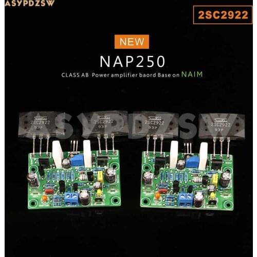2 CH Stereo MINI NAIM NAP250 MOD 2SCS2922 Power amplifier DIY Kit/Finished board