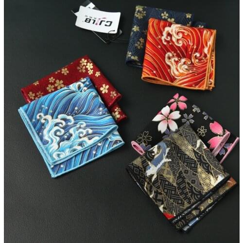 2pcs Floral Cotton Pocket Square Fashion Men Women Casual Handkerchief Hanky Man Groom Hankies Prom Wedding Party Gift Accessory