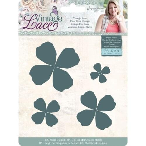 2021 AliliArts Metal Cutting Dies 4pc vintage rose diy Scrapbooking Photo Album Decorative Embossing PaperCard Crafts Die