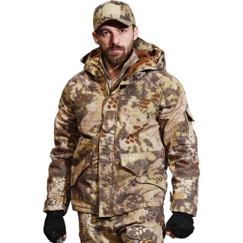 G8 Fleece Hooded Windbreaker Warm Waterproof Outdoor Tactical Military Combat Camouflage Hiking Coat Army High Quality Jackets