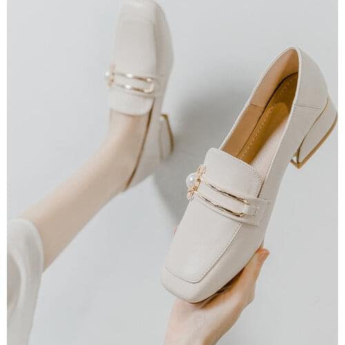 Luo flower Leather Pumps