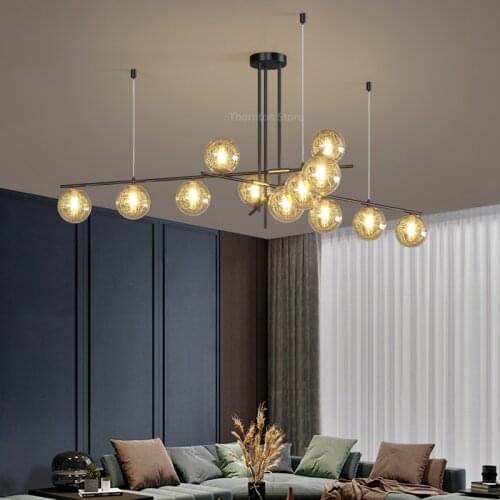 Chandelier For Living Room Nordic Glass Dining Lamps Dining Table Light Creative Restaurant Decoration Pendant Lights Fixture