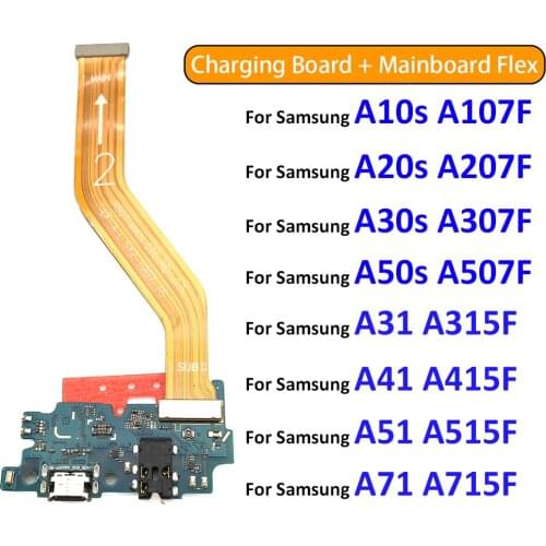 1SET For Samsung A10S A20S A21S A30S A50S A31 A41 A51 A71 Motherboard Main Board Connector USB Charging Port Dock Board Flex
