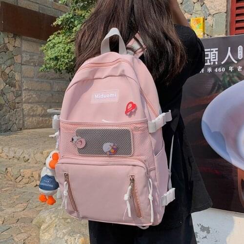 Kawaii School Bag For Girls Fashion Women Backpack Oxford Harajuku Cute Female College Student School Backpack