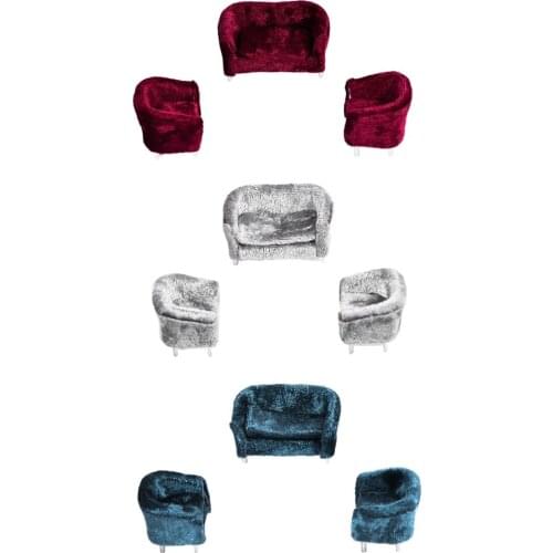 3Pcs/Set Miniature Sofa Doll House Furniture Mini Couch 1/25 Scale,Dollhouse Decoration Accessories