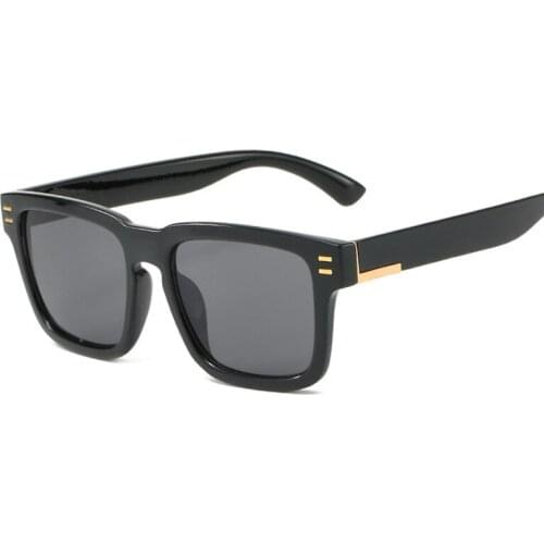 2021 New Men Oversized Square Sunglasses for Men Vintage Black Glasses Retro Si Fang Sunglasses Female Eyewear