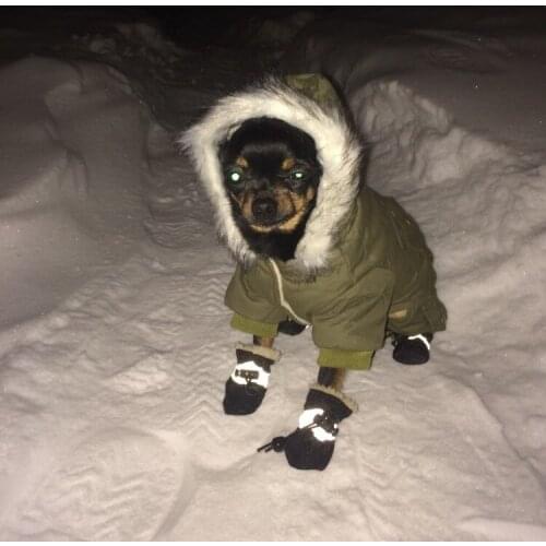 Pet Clothes 2019 Winter Warm Dog Coat Jumpsuit Hoodie Thicken Cotton-Padded Pet Clothing For Teddy Dogs Costume Cat Dog Clothes