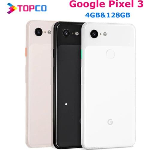 Google Pixel 3 Original Unlocked GSM 4G Android Mobile phone 5.5'' 12.2MP&Dual 8MP Octa Core Snapdragon 845 4GB&128GB AMOLED NFC