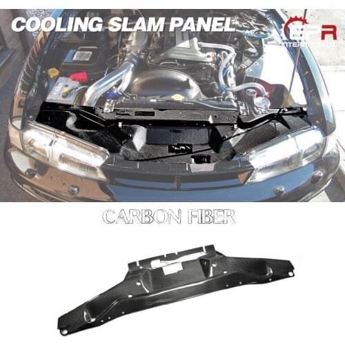 Carbon Fiber Cooling Panel Glossy Finish Engine Body Kit Fibre Inner Drift Part Tuning Trim Fit For Nissan S14 Early