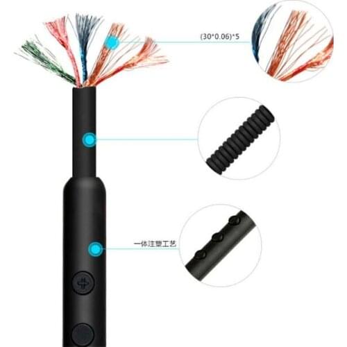 Spring Audio Cable Cord Line for Marshall Major II 2 Monitor Bluetooth Headphone N84A