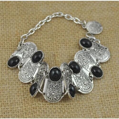 QCOOLJLY Black Bracelets