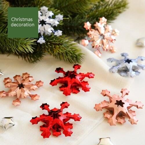 Christmas Five-Pointed Star Pendant Xmas Trees Decoration Party Festival Gift Snowflake Ornaments Wedding Home Decor