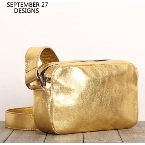 New Fashion Lady Messenger Bag Genuine Leather Luxury Handmade Lovers Casual Mini Shoulder Crossbody Handbag Cell Phone Satchels