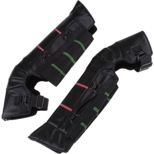 Windproof Long Knee Sleeve Warmers Thermal Knee Brace Wraps Pads for Outdoor Motorcycle Ski Snowboarding Cycling