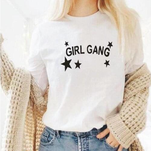 Funny T Shirts Women Tops Summer Tumblr Short Sleeve Large Size Women Tshirt White Cotton Camisetas Mujer Printed T Shirt Femme
