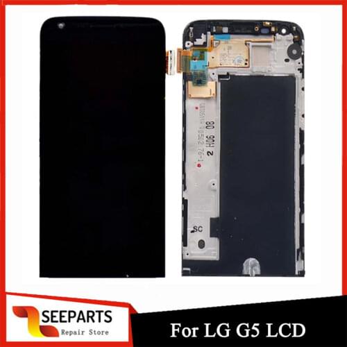 LCD For LG H840 H850 G5 LCD Display Touch Screen Digitizer Assembly With Frame 2560x1440 Pantalla Replacement For 5.3" LG G5 LCD