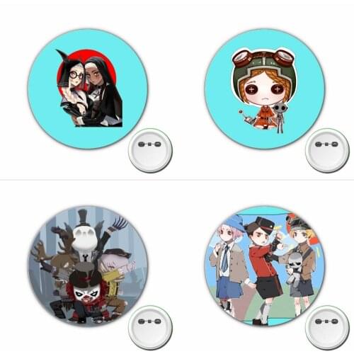 1pcs Game anime Identity V Cosplay Badge Cute Brooch Pins for Button Clothes Accessories Backpacks bags Badges
