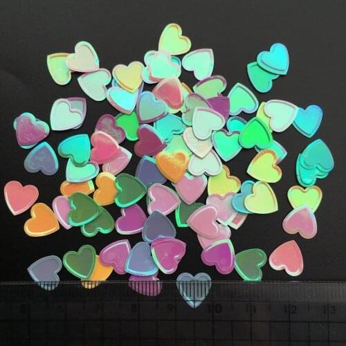 1200pcs/2000pcs 10mm Cup Heart None Hole Loose Sequin Paillette Sewing,Wedding Craft,Women Kids DIY Garment Accessory Silver