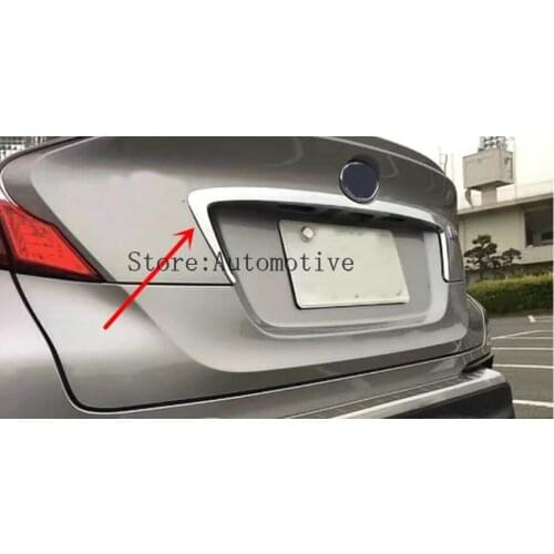 2016 2017 2018 ABS Exterior Rear Door Central Mouldings Auto Car Rear Trunk Lid Moulding Trim For Toyota C-HR CHR