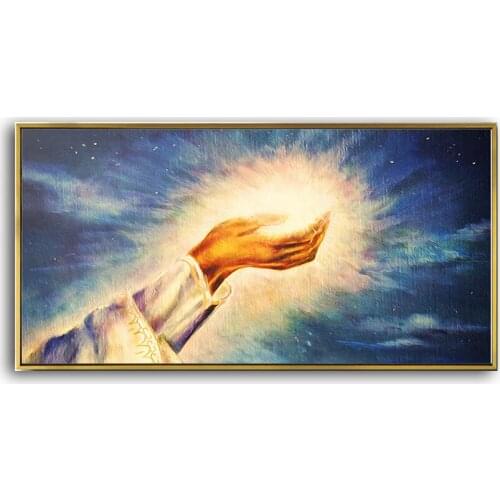 2020 New Years latest Oil Painting The hand of god 100% Hand painted world famous paintings living room Decor 2020041802