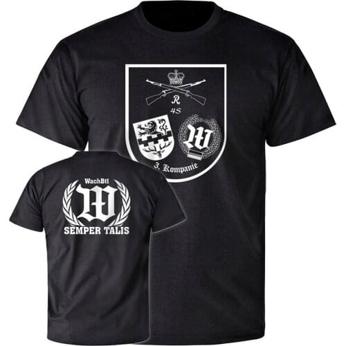 3 Wachbtl Semper Talis Watch Battalion BMVG Bundesverteidugungs T-Shirt. Summer Cotton O-Neck Short Sleeve Mens T Shirt New