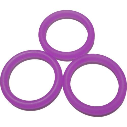 30pcs Fushia Silicone Pacifier Dummy Ring MAM Adapter Food Grade Silicone Inner Diameter 21mm