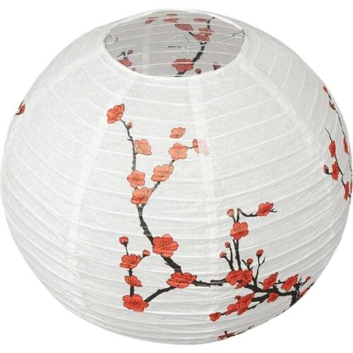 NHBR 30cm Lamp Shade Paper Lantern Oriental Style Light Decoration plum blossom