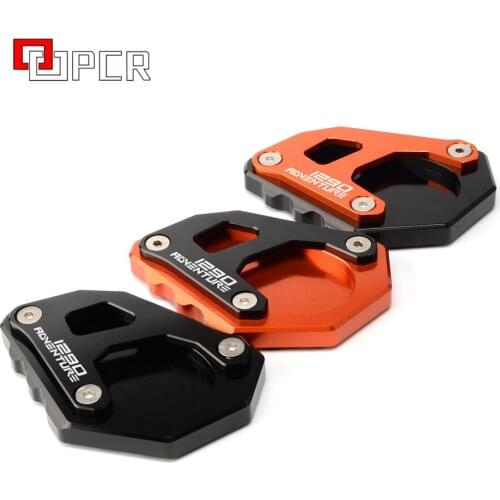 Motorcycle Accessories For KTM Adventure 1290 1050 1090 1190 Adv CNC Kickstand Foot Side Stand Extension Pad Support Plate
