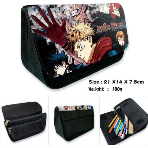 Anime Cartoon Jujutsu Kaisen Pencil Case Pen Bags Make Up Case For Boys Girls