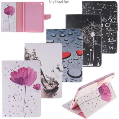 Lovely 2 Sides Painted Book Folio Stand Flip For iPad Air Case PU Leather Tablets Cover For Ipad Air/ 5 9.7" Wallet Card Holder