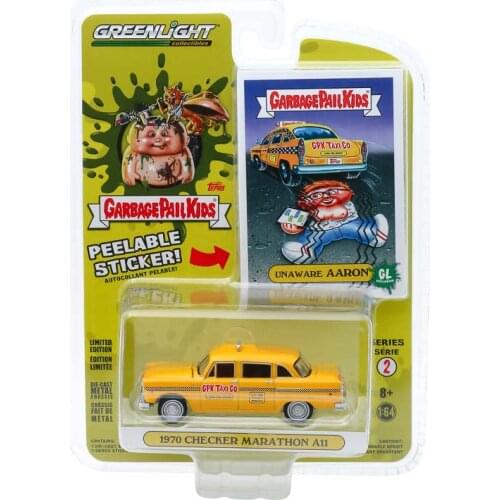 GreenLight 1:64 1970 Checker Motors Marathon A11 Taxi Alloy model car Metal toys for childen kids diecast gift