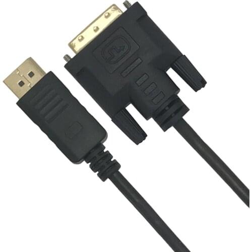 DP Display-port Displayport Cable to DVI 24+1 Cable lead 1.8M for HP Dell Lenovo Asus Laptop PC