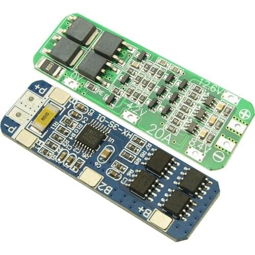 3S 10/20A Li-ion Lithium Battery 18650 Charger PCB BMS Protection Board 12.6V Cell 64x20x3.4mm Module